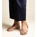 Gemre Dark beige low-heeled sandals with a buckle Horner | shoptok.hr