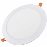 Avide ALU LED vgradni panel okrogli 18W nevtralno beli 4000K | Shoptok.si
