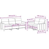  2-dijelni set sofa s jastucima tamnosivi od tkanine | shoptok.hr