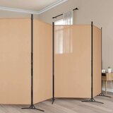  5-Panelni Pregrađivač Bež 433 x 180 cm Tkanina - Bež 433 x 180 cm | shoptok.hr
