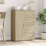 vidaXL Komoda sonoma hrast 60x31x84 cm inženirski les | Shoptok.si