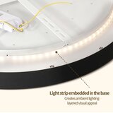  Brilagi - LED prigušiva svetiljka GLASS POOL DOUBLE LED/48W/230V 40 cm crna + daljinski upravljač | Eponuda.com