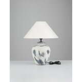 Nova Luce Bela/siva keramična namizna svetilka s tekstilnim senčilom (višina 55 cm) Lupe – | Shoptok.si