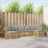  Set vanjskih sofa 6 pcs Bijela i svijetlosiva | Eponuda.com