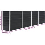  Povišena vrtna gredica 320x40x77 cm pocinčani čelik antracit | shoptok.hr