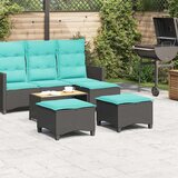  Vrtne stolice s jastucima 2 kom. Crne 55x55x36 cm Poli ratan - Crna 1 | shoptok.hr