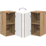 vidaXL Kopalniška omarica z vrati artisan hrast 30 x 31,5 x 61 cm | Shoptok.si