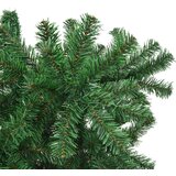 vidaXL Obratno umetno praznično drevo s setom kroglic Zelena 180 cm | Shoptok.si