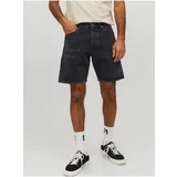 Jack & Jones Black Mens Denim Shorts Chris - Men