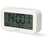 Digitalna budilka LCD zaslon datum temperatura funkcija dremeža, Bela, (5000232140)