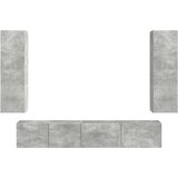  Set TV komoda Zidne 3 pcs Betonski sivi Konstruirano drvo | shoptok.hr