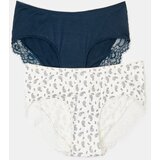 Sinsay Viskozne hipster gaćice s čipkom 2 pakiranja | shoptok.hr