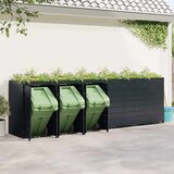  Skladištenje kanti za 6 kanti Crna 408 x 77,5 x 121,5 cm | shoptok.hr
