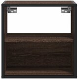  Zidni noćni ormarići 2 kom smeđi hrast 40x31x39,5 cm | shoptok.hr