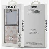 Dkny PU Leather Checkered Pattern and Stripe Samsung Galaxy Z Flip 6 Pink Ovitek za telefon Vijolična | Shoptok.si