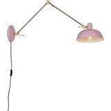 QAZQA Retro stenska svetilka roza z bronzo - Milou | Shoptok.si