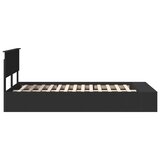  Krevetna konstrukcija Crna 120 x 190 cm Konstruirano drvo | shoptok.hr