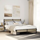  Metalni okvir kreveta bez madraca boja hrasta sonome 140x200 cm | shoptok.hr