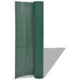 vidaXL dvostrana vrtna ograda PVC 90 x 300 cm zelena | shoptok.hr