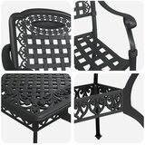  Set od 4 Crna Lijevani aluminij Srednji Dekorativni umetci | shoptok.hr
