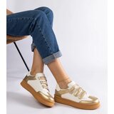 Gemre Golden Velcro Sneakers Mena | Shoptok.si