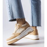 Gemre Beige sneakers decorated with Paré embossing | shoptok.hr