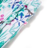 Dječje kratke hlače s vezicom prljavo bijela i tamna boja mente 128 | shoptok.hr