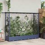  Povišeni krevet s mrežom i krovom Sivi 203 x 40 x 123 cm PP | shoptok.hr