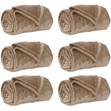  Pokrivači za bacanje 6 pcs Kamel 130 x 150 cm Runo | shoptok.hr