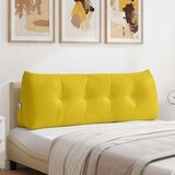  Jastuk za leđa Žuta 140 x 24 x 50 cm Baršun | shoptok.hr