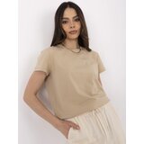 BASIC Feel Good T-shirt-CLM-TS-1640.87-beige | Shoptok.si