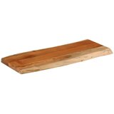 Stolna ploča 90x40x3,8 cm pravokutna bagremovo drvo živi rub | Eponuda.com