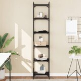  Regal za knjige sa 6 razina crni 40x30x188 cm konstruirano drvo | shoptok.hr