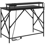  Stol s policom Crni hrast 100 x 50 x 86,5 cm Konstruirano drvo | shoptok.hr