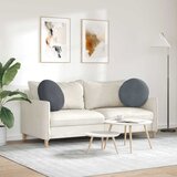  Jastučići za sjedenje 2 pcs Tamno siva Ø50 x 19 cm Baršun | Eponuda.com