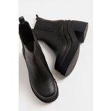 LuviShoes Emma Black Skin Women's Boots Cene