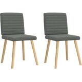 Maison Chic Jedilni stoli - Vzorci stoli 2 kosa temno sivo blago A543, (22032388) | Shoptok.si