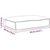  Jastuk za palete za sjedenje boje vina 60x40x8 cm Oxford tkanina | shoptok.hr