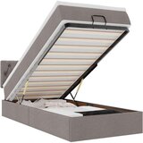 vidaXL Otomanski posteljni okvir z vzmetnico taupe 90x190 cm blago, (21610568) | Shoptok.si