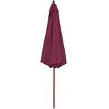  Vrtni suncobran s drvenom šipkom 300 cm bordo | Eponuda.ba