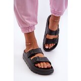 EVENTO PE1 Women's Foam Platform Flip-Flops Black Melorea Cene