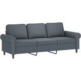  3-dijelni set sofa s jastucima tamnosivi baršunasti | shoptok.hr