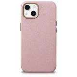 Magnetni usnjeni ovitek za iPhone 14 z usnjeno torbico MagSafe Litchi Premium Leather Case roza, (21522264)