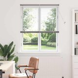 vidaXL Zavjesa za prozor sa zavjesama Ostalo Srebrna 105 x 175 cm Aluminij | shoptok.hr