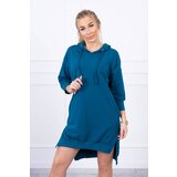 Kesi Hooded dress with a longer back marine Cijene