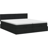  Podesivi krevet s madracem s uzglavljem 2 kom. Crna Tkanina - Crna 200 x 200 cm Dizajn linija | shoptok.hr