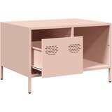  Stol za kavu ružičasti 68,5x50x43,5 cm hladno valjani čelik | shoptok.hr