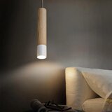 OUGLRES 35 cm viseča svetilka iz aluminija in lesa | Shoptok.si