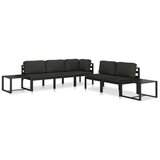 SOFA za jednu osobu s jastucima aluminijska antracit | shoptok.hr