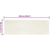 vidaXL Preproge Bela 80 x 250 cm Akril, poliester | Shoptok.si
